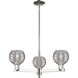 Athens Deco Swirl 3 Light 17.63 inch Polished Nickel Chandelier Ceiling Light