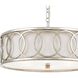Graham 6 Light 18 inch Antique Silver Chandelier Ceiling Light