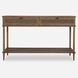 Coast 52 inch Soft Oak Stain and Dark Gunmetal Console Table
