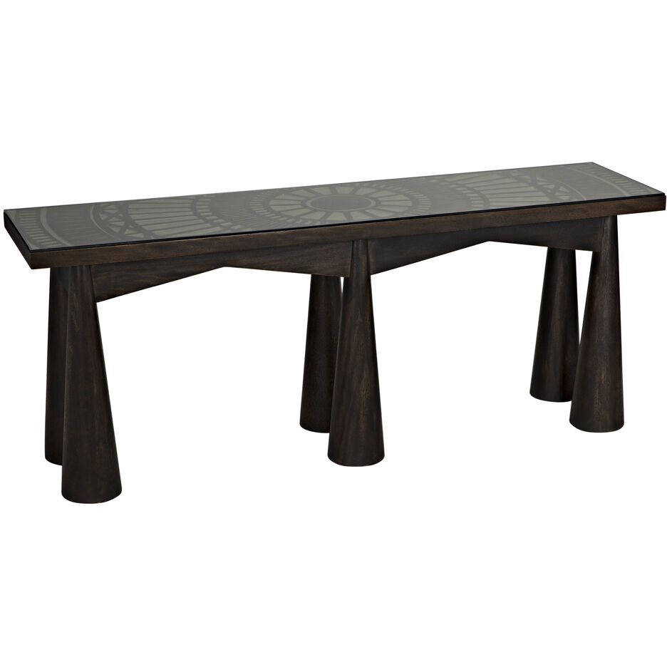 Tutankhamun 81 X 20 inch Ebony Walnut Console