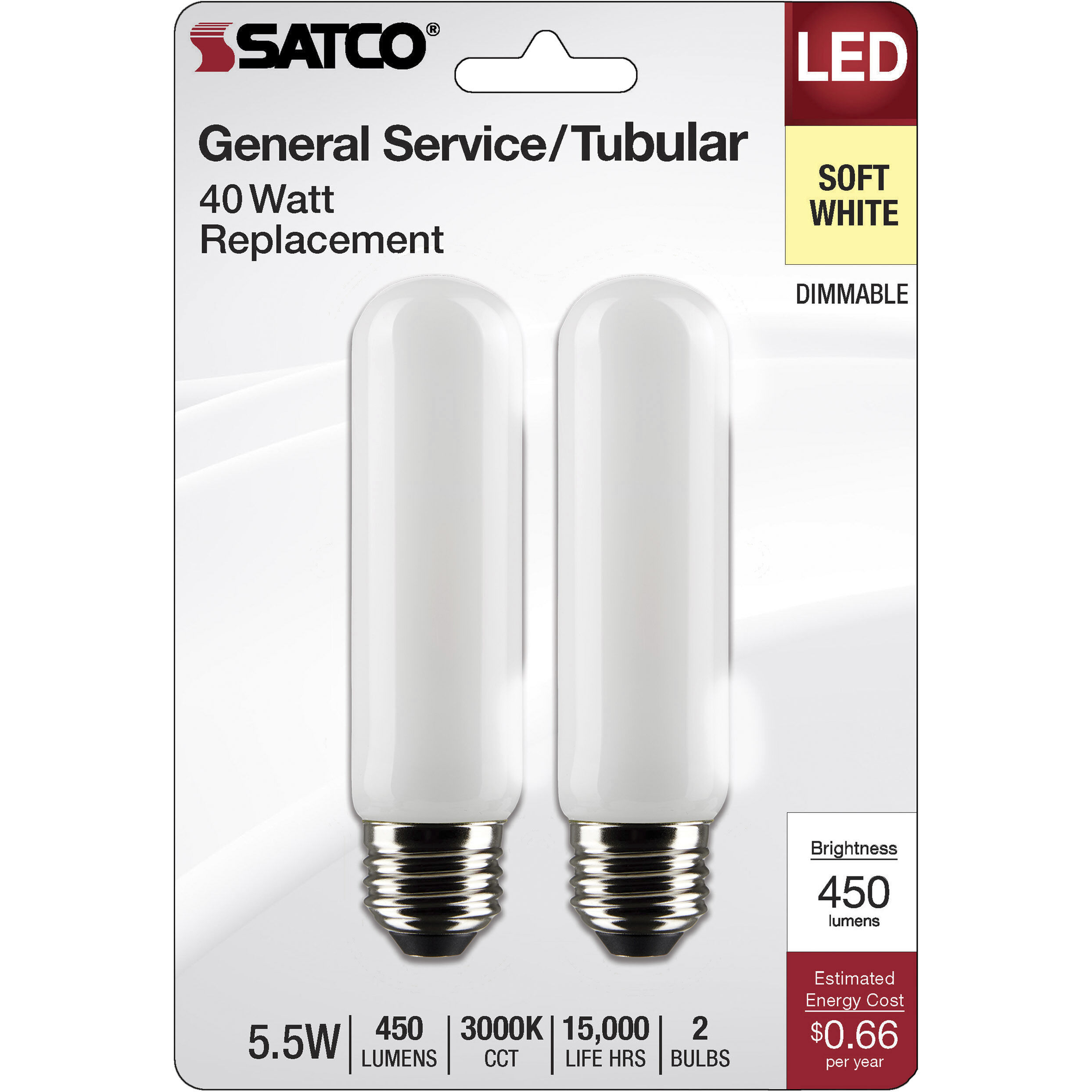 Lumos LED Medium 5.5 watt 120 3000K LED Filament, LED Filament