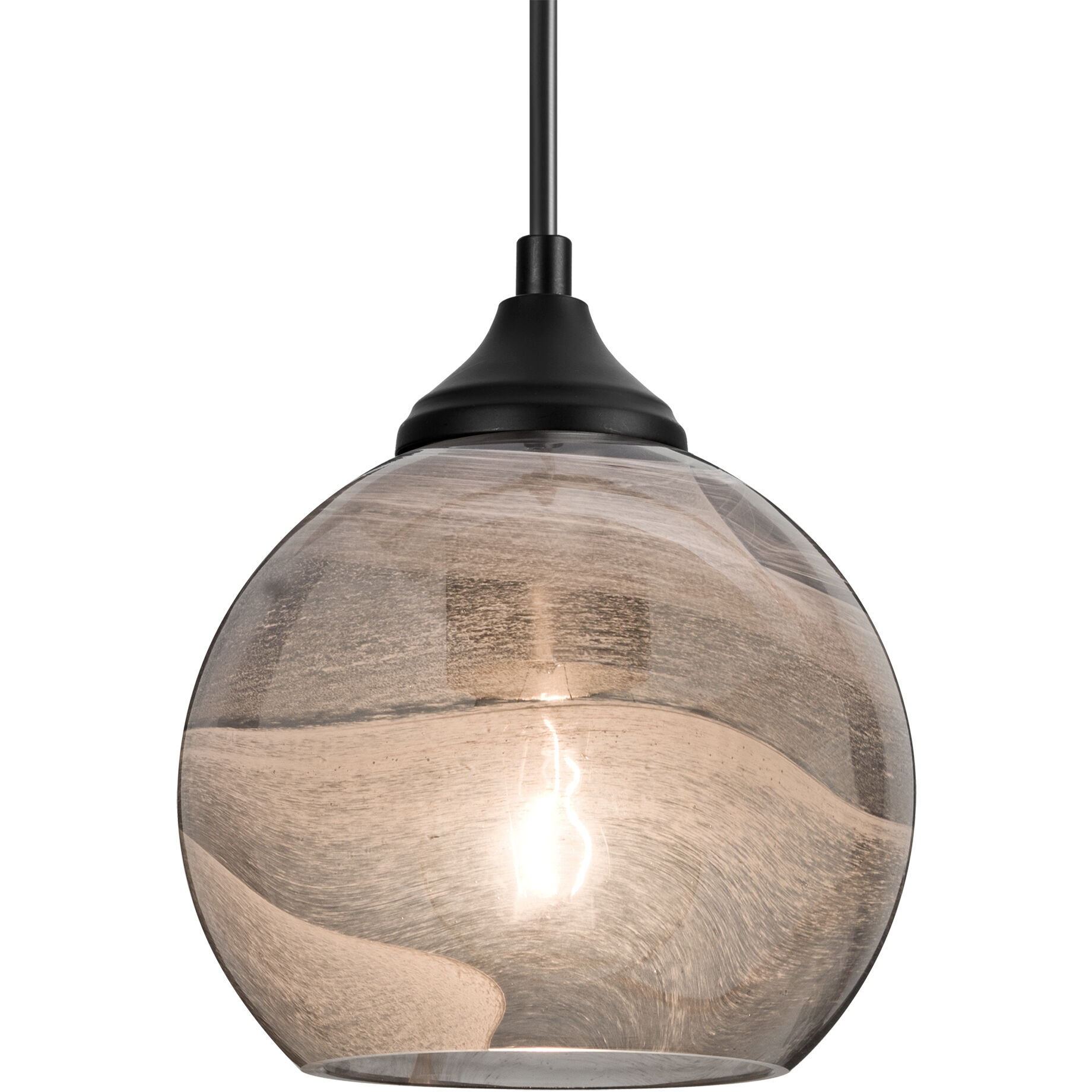 Jilly 1 Light Black Outdoor Pendant