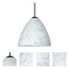 Mia 1 Light Black Cord Pendant Ceiling Light