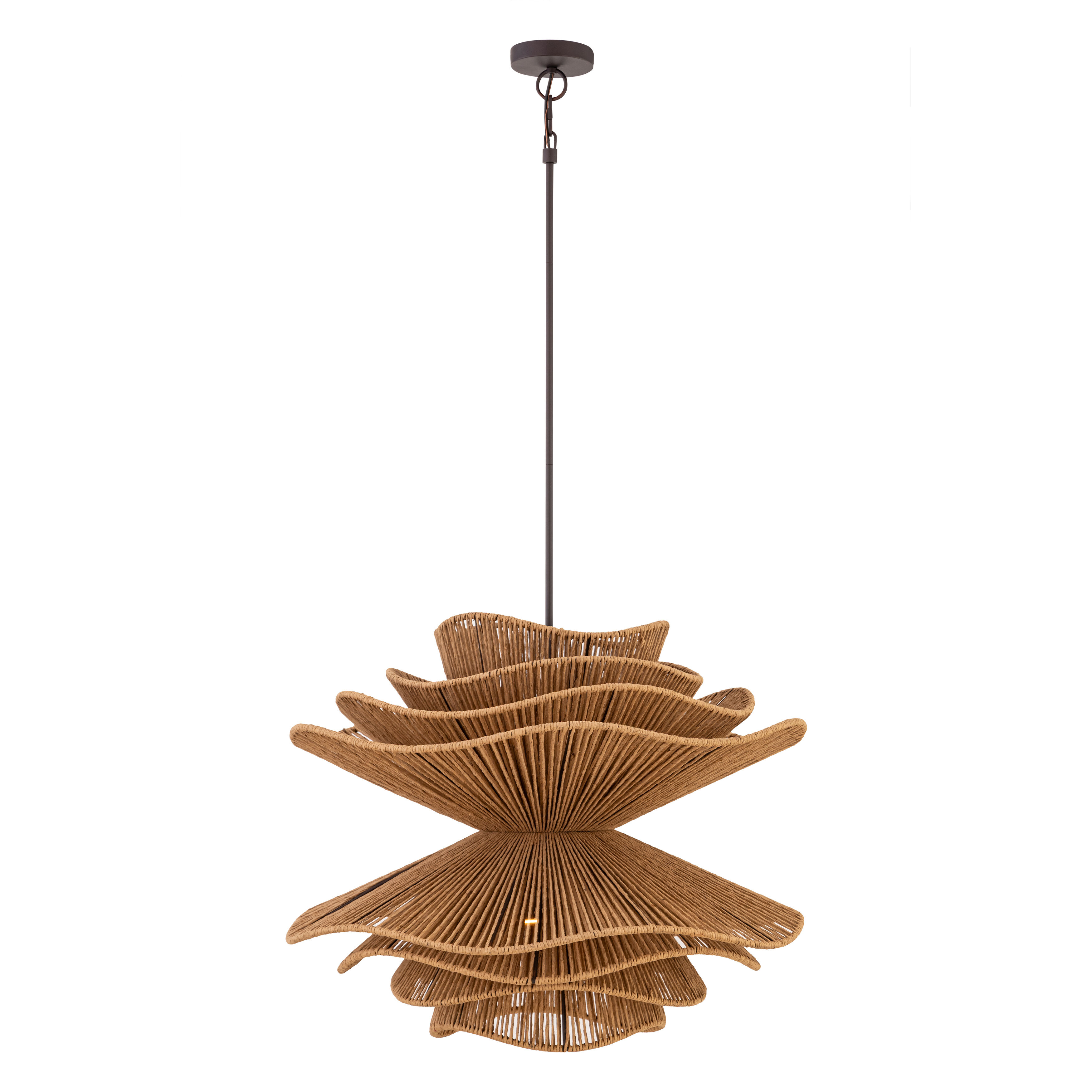 Mireth 6 Light 30 inch Dark Bronze Pendant Ceiling Light