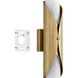 Crescendo 2 Light 5.25 inch Natural Brass Wall Sconce Wall Light