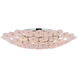 kate spade new york Leighton LED 32.5 inch Polished Nickel Flush Mount Ceiling Light in Blush Tinted Glass, Grande