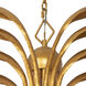 Botanica 8 Light 28 inch Warm Gold Pendant Chandelier Ceiling Light