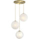 Pixie LED 30 inch Brushed Gold Chandelier Ceiling Light