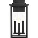 Kaysen 3 Light 18 inch Black Outdoor Wall Sconce