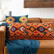Settat 32 X 14 inch Burnt Orange/Coral/Black/Bright Red/Dark Blue Pillow Kit, Lumbar