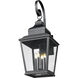 Raphael 4 Light 36.25 inch Sand Black Outdoor Wall Light in Soft Sand Black