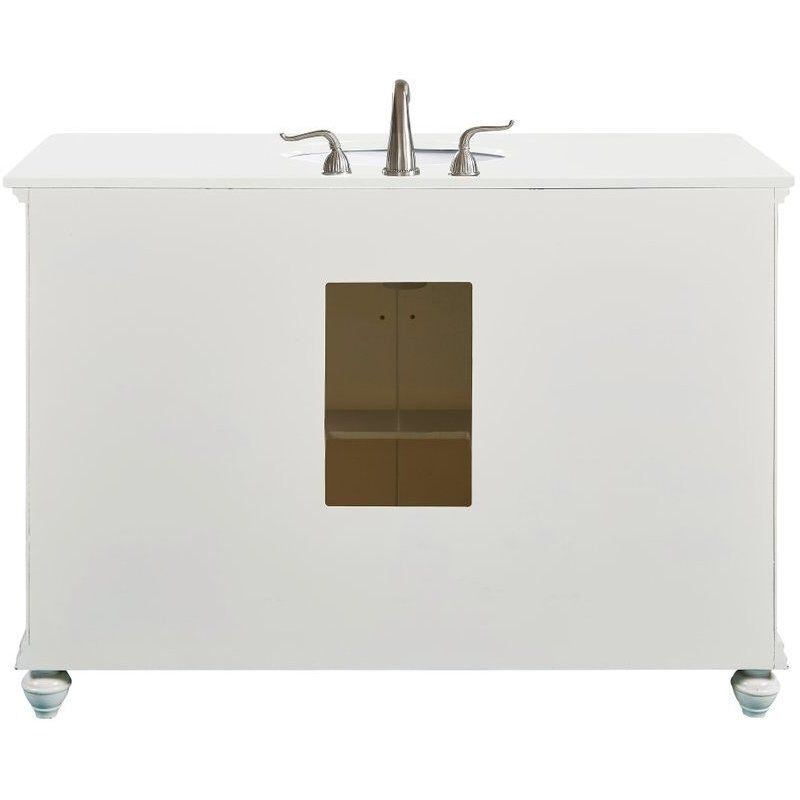 Otto 48 X 21 X 35 inch Antique White Vanity Sink Set