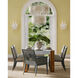 Agave 1 Light 15 inch Gesso White Wall Sconce Wall Light, Marjorie Skouras Collection