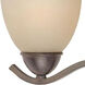 Triton 3 Light 21 inch Sable Bronze Wall Lamp Wall Light