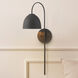 Erling 1 Light 6.75 inch Matte Black Pin Up Sconce Wall Light, Large