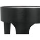 Cylinder 24 X 18 inch Matte Black Side Table, Small
