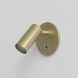 Micro 3.82 inch Matte Gold Interior Reading Light Wall Light