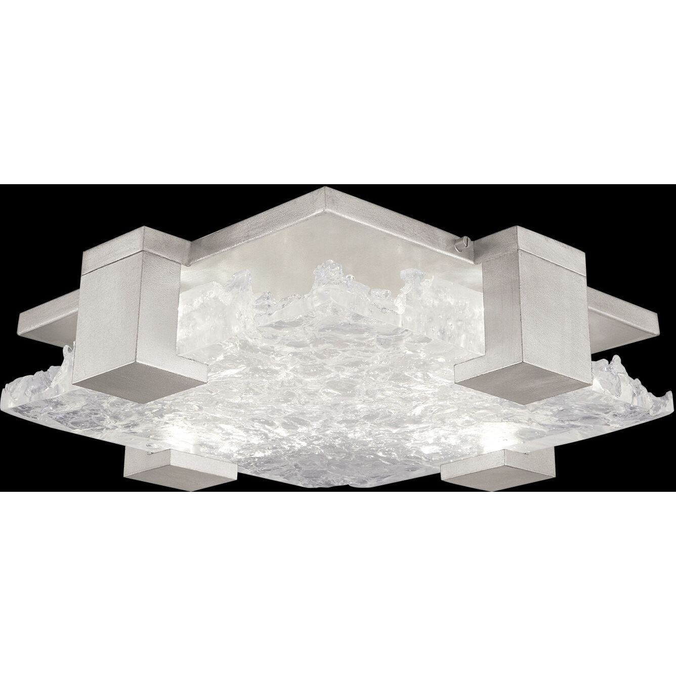 Terra 4 Light 16.75 inch Silver Flush Mount Ceiling Light