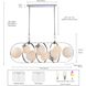 Concentro 8 Light 56 inch Polished Chrome Linear Chandelier Ceiling Light