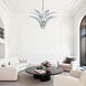 Fiore 6 Light 32.25 inch Antique Gold Leaf Semi Flush Ceiling Light