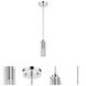 Solo Crystal 1 Light 1.5 inch Polished Chrome Pendant Ceiling Light