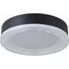 Waves LED 12 inch Matte Black Flush Mount Ceiling Light