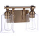 Romero 2 Light 14 inch Satin Brass Vanity Light Wall Light