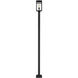 Nuri 1 Light 111.5 inch Black Outdoor Post Mounted Fixture