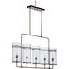 Wildwood 5 Light 46 inch Bronze/Clear/Seeded Chandelier Ceiling Light