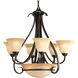 Slade 6 Light 28.63 inch Forged Bronze Chandelier Ceiling Light