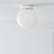 kate spade new york Monroe 1 Light 8.5 inch Polished Nickel Flush Mount Ceiling Light in Polished Nickel / Gloss White