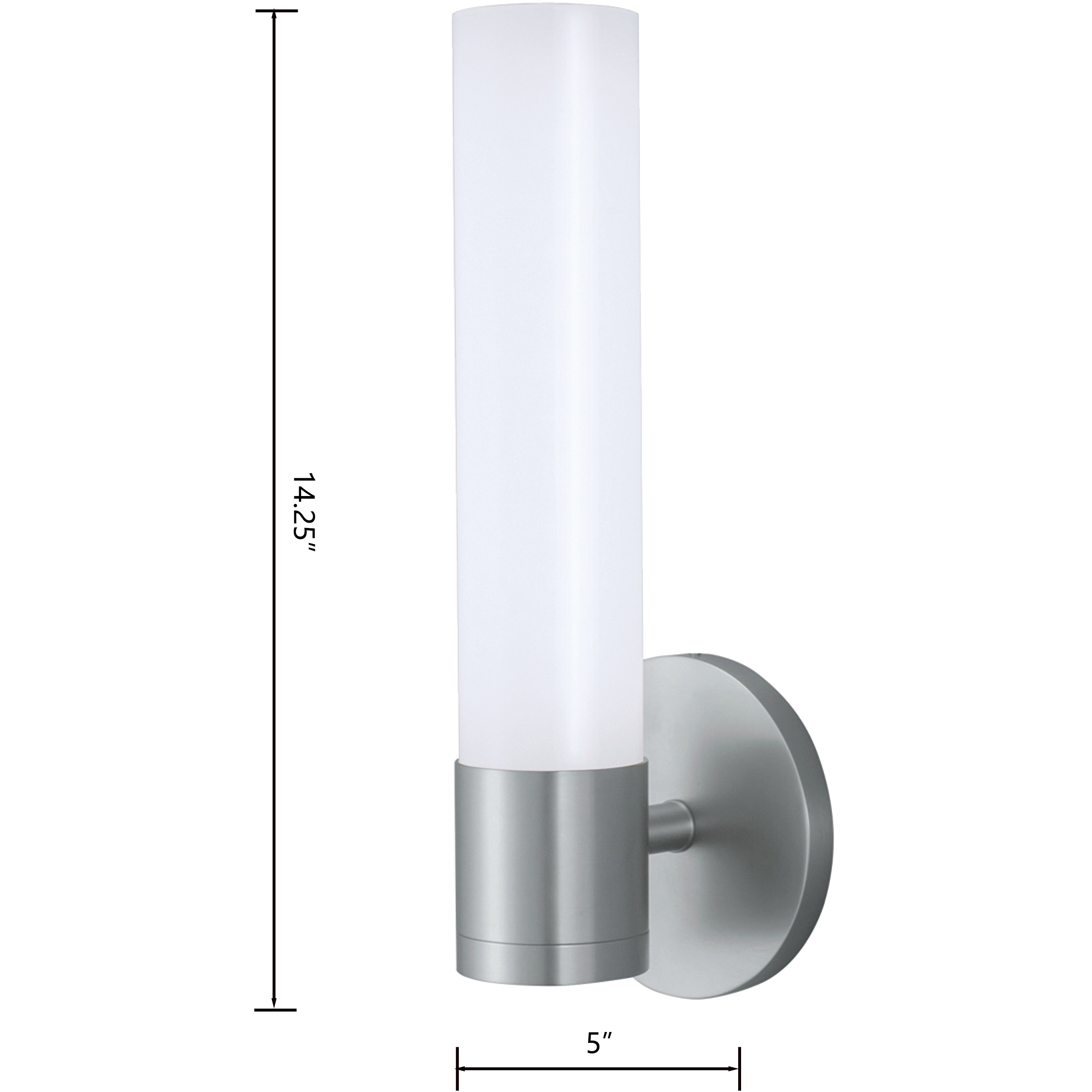 Abbott Sconce Wall Light in Brushed Nickel