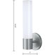 Abbott Sconce Wall Light in Brushed Nickel