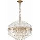 Hayes 12 Light 22 inch Aged Brass Chandelier Ceiling Light