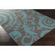 Frontier 36 X 24 inch Teal/Dark Brown Handmade Rug