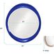 Ellipse 39 X 35 inch Glossy Royal Blue Wall Mirror