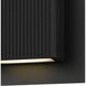 Miami LED 8 inch Sand Black Outdoor Wall Sconce