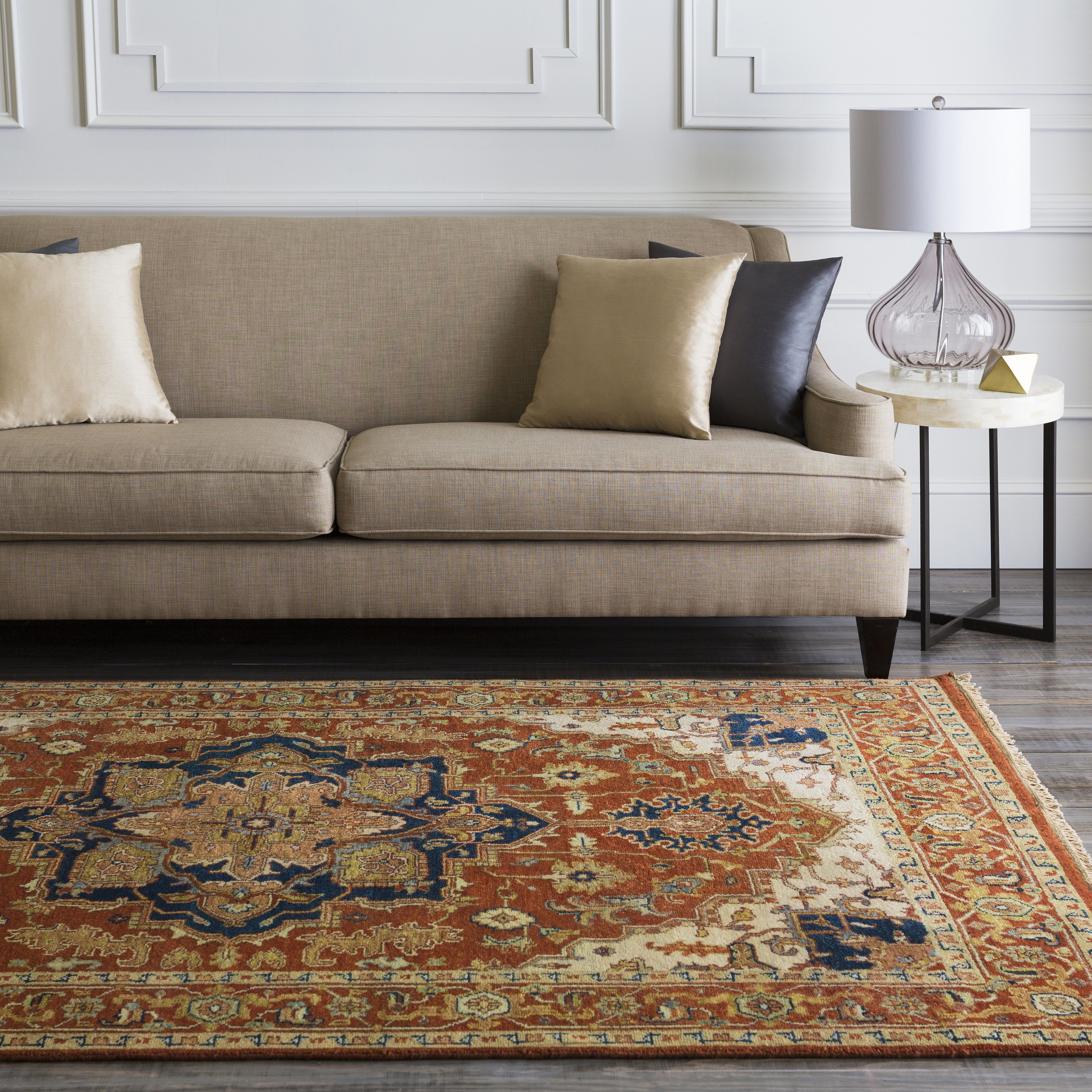 Zeus 132 X 96 inch Brick Red Rug in 8 x 11, Rectangle