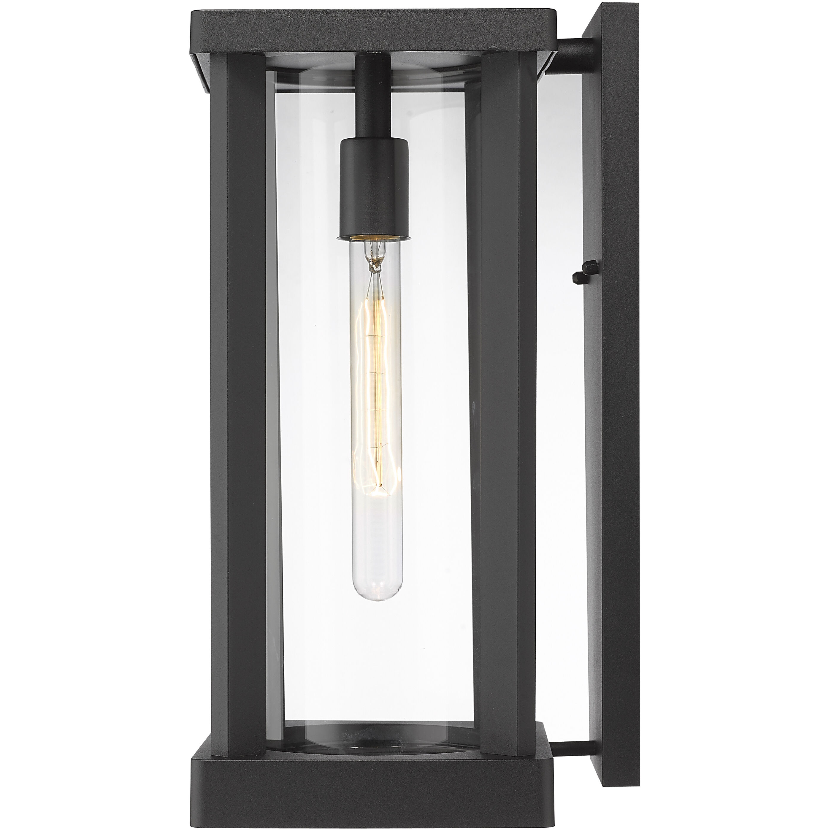Glenwood 1 Light 16.75 inch Black Outdoor Wall Light