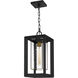 Infinger 1 Light 9 inch Earth Black Outdoor Hanging Lantern, Large