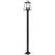 Broughton 4 Light 115.75 inch Black Outdoor Post Mounted Fixture