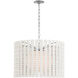 Fisher Weisman Catania LED 29 inch Polished Nickel Hanging Shade Ceiling Light