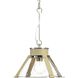 Frenchman Bay 1 Light 15.75 inch Brushed Nickel Pendant Ceiling Light, Design Series