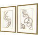 Radiant Spiral Metallic and Neutral Framed Art, The Studio