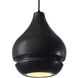 Radiance Collection 1 Light 8 inch Matte Black and Carbon Matte Black and Black Pendant Ceiling Light