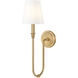 Jisele Wall Sconce Wall Light in Rubbed Brass
