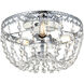 Kylie 3 Light 10 inch Chrome Flush Mount Ceiling Light