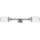 Franklin Restoration Dover LED 5 inch Polished Nickel Bath Vanity Light Wall Light in Seedy Glass, Franklin Restoration