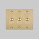 3G 100-120 Brass Dimmer Switch, LED