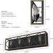 Gablecrest 4 Light 33 inch French Oak and Rustic Iron Vanity Light Wall Light